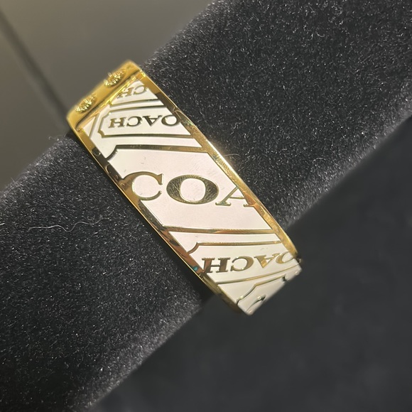 COACH Gold Bangle Bracelet NWOT - Picture 3 of 7